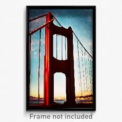 Pixel Art Poster - Blissful San Francisco (8 Bit Psychedelic Video Game Print)