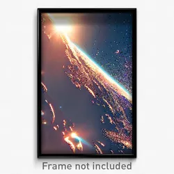 Pixel Art Poster - Sparkling Mars (8 Bit Psychedelic Trippy Video Game Print)