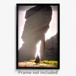 Pixel Art Poster - Important Megalith (8 Bit Psychedelic Video Game Print)