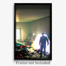 Pixel Art Poster - Cluttered Bedlam (8 Bit Psychedelic Trippy Video Game Print)