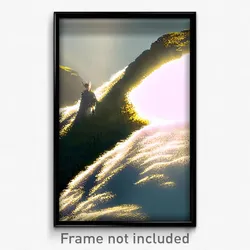 Pixel Art Poster - Brilliant Fells (8 Bit Psychedelic Trippy Video Game Print)