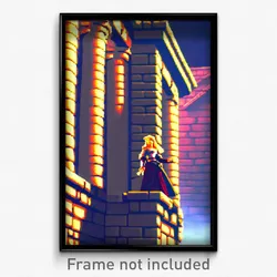 Pixel Art Poster - Detailed Chantry (8 Bit Psychedelic Trippy Video Game Print)