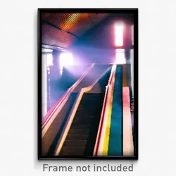 Pixel Art Poster - Mysterious Ramp (8 Bit Psychedelic Trippy Video Game Print)