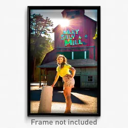 Pixel Art Poster - Silly Mill (8 Bit Psychedelic Trippy Weird Video Game Print)