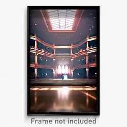 Pixel Art Poster - Menacing Ballroom (8 Bit Psychedelic Trippy Video Game Print)