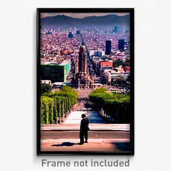 Pixel Art Poster - Well Made Mexico City (8 Bit Psychedelic Video Game Print)