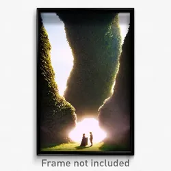 Pixel Art Poster - Dramatic Burrow (8 Bit Psychedelic Trippy Video Game Print)