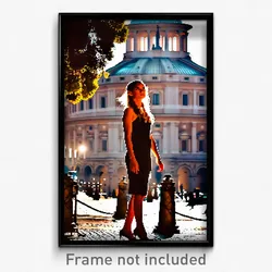 Pixel Art Poster - Jaw Dropping Rome (8 Bit Psychedelic Trippy Video Game Print)