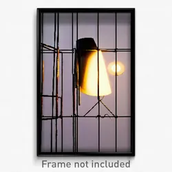 Pixel Art Poster - Wire Frame Vinyl (8 Bit Psychedelic Trippy Video Game Print)