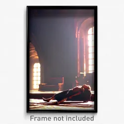Pixel Art Poster - Majestic Rest (8 Bit Psychedelic Trippy Video Game Print)