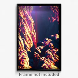 Pixel Art Poster - Giant Vein (8 Bit Psychedelic Trippy Weird Video Game Print)