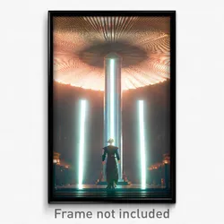 Pixel Art Poster - Novel Ark (8 Bit Psychedelic Trippy Weird Video Game Print)