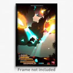 Pixel Art Poster - Authentic Badland (8 Bit Psychedelic Trippy Video Game Print)