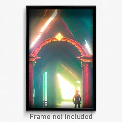Pixel Art Poster - Acidic Ark (8 Bit Psychedelic Trippy Weird Video Game Print)