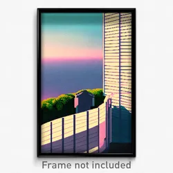Pixel Art Poster - Negligible Lookout (8 Bit Psychedelic Video Game Print)