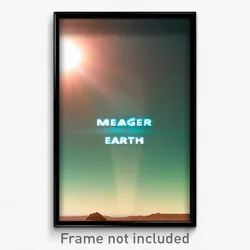 Pixel Art Poster - Meager Earth (8 Bit Psychedelic Trippy Video Game Print)