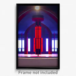 Pixel Art Poster - Neat Chamber (8 Bit Psychedelic Trippy Video Game Print)