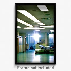 Pixel Art Poster - Neat Hospital (8 Bit Psychedelic Trippy Video Game Print)