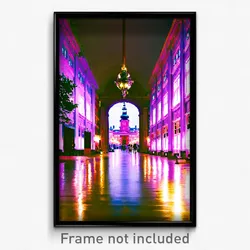 Pixel Art Poster - Elaborate Copenhagen (8 Bit Psychedelic Video Game Print)