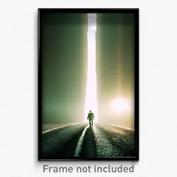 Pixel Art Poster - Sentimental Route (8 Bit Psychedelic Trippy Video Game Print)