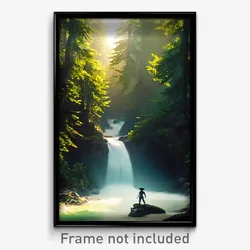 Pixel Art Poster - Made Up Brook (8 Bit Psychedelic Trippy Video Game Print)