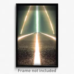 Pixel Art Poster - Infinite Path (8 Bit Psychedelic Trippy Video Game Print)