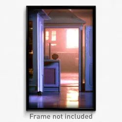 Pixel Art Poster - Dreary Hutch (8 Bit Psychedelic Trippy Video Game Print)