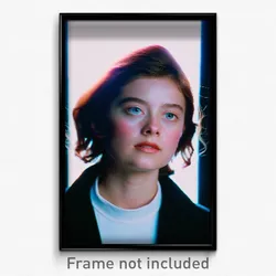 Pixel Art Poster - Unnatural Visage (8 Bit Psychedelic Trippy Video Game Print)