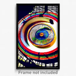 Pixel Art Poster - Complex Wire Frame Mexican Plate (8 Bit Video Game Print)