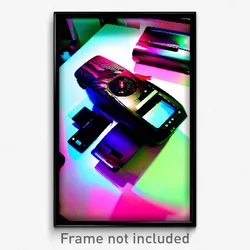 Pixel Art Poster - Exotic Printer (8 Bit Psychedelic Trippy Video Game Print)