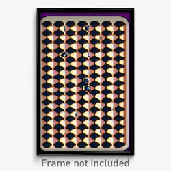 Pixel Art Poster - Curvy Chess Board (8 Bit Psychedelic Trippy Video Game Print)