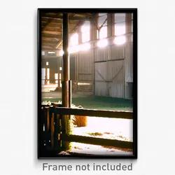 Pixel Art Poster - Vacant Barn (8 Bit Psychedelic Trippy Weird Video Game Print)