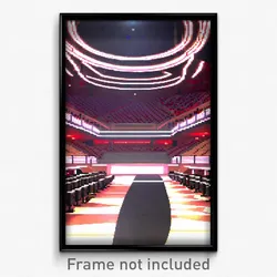 Pixel Art Poster - Curvy Arena (8 Bit Psychedelic Trippy Weird Video Game Print)