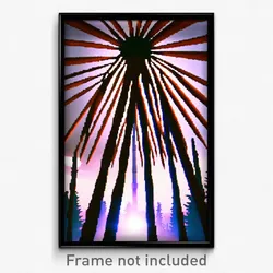 Pixel Art Poster - Remarkable Wigwam (8 Bit Psychedelic Trippy Video Game Print)