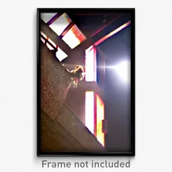 Pixel Art Poster - Stimulating Parapet (8 Bit Psychedelic Video Game Print)