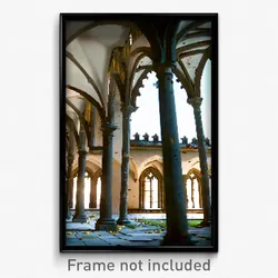 Pixel Art Poster - Damaged Cloister (8 Bit Psychedelic Trippy Video Game Print)