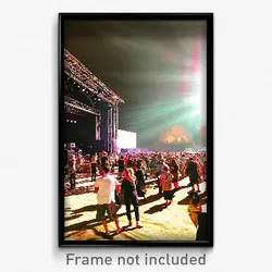 Pixel Art Poster - Antique Music Festival (8 Bit Psychedelic Video Game Print)
