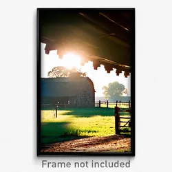 Pixel Art Poster - Antique Pasture (8 Bit Psychedelic Trippy Video Game Print)