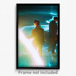 Pixel Art Poster - Fluid Meeting Place (8 Bit Psychedelic Video Game Print)