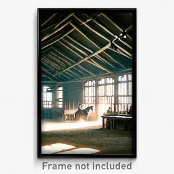 Pixel Art Poster - Stupendous Stable (8 Bit Psychedelic Trippy Video Game Print)