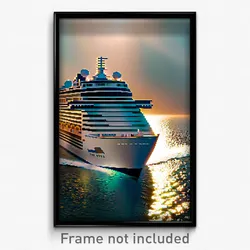 Pixel Art Poster - Voluminous Cruise (8 Bit Psychedelic Trippy Video Game Print)