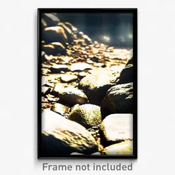 Pixel Art Poster - Uneven Rock (8 Bit Psychedelic Trippy Weird Video Game Print)
