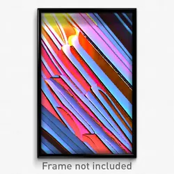Pixel Art Poster - Glossy Ridge (8 Bit Psychedelic Trippy Video Game Print)