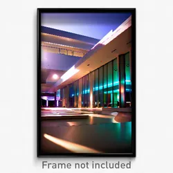 Pixel Art Poster - Authentic Modern Architecture (8 Bit Video Game Print)