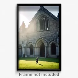 Pixel Art Poster - Tremendous Friary (8 Bit Psychedelic Trippy Video Game Print)