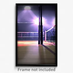 Pixel Art Poster - Creepy Court (8 Bit Psychedelic Trippy Video Game Print)