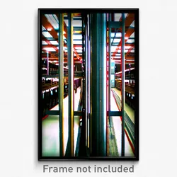Pixel Art Poster - Giant Aisle (8 Bit Psychedelic Trippy Weird Video Game Print)