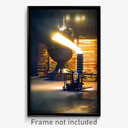 Pixel Art Poster - Meager Furnace (8 Bit Psychedelic Trippy Video Game Print)