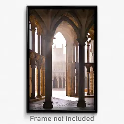 Pixel Art Poster - Smoggy Cloister (8 Bit Psychedelic Trippy Video Game Print)