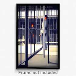 Pixel Art Poster - Measly Prison (8 Bit Psychedelic Trippy Video Game Print)